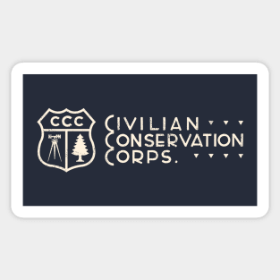 Civilian Conservation Corps - Shield Wordmark Sticker